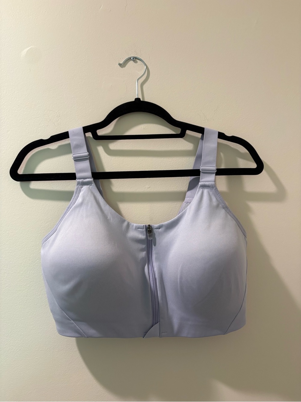 all in motion Light Lavender Front-Zip Sports Bra